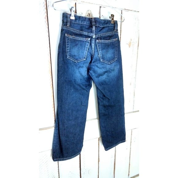 Kids GAP boot cut dark blue denim jeans -  7 Regular - Picture 4 of 4